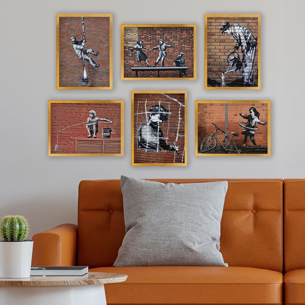 Слика во рамка Wallity 6AC9624_3545, 35x45 см, 6 дела