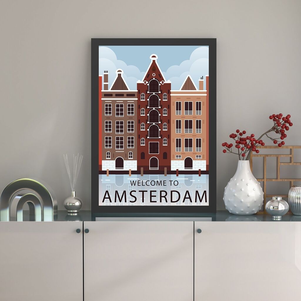 Слика во рамка Wallity Amsterdam 2, 55x75 см