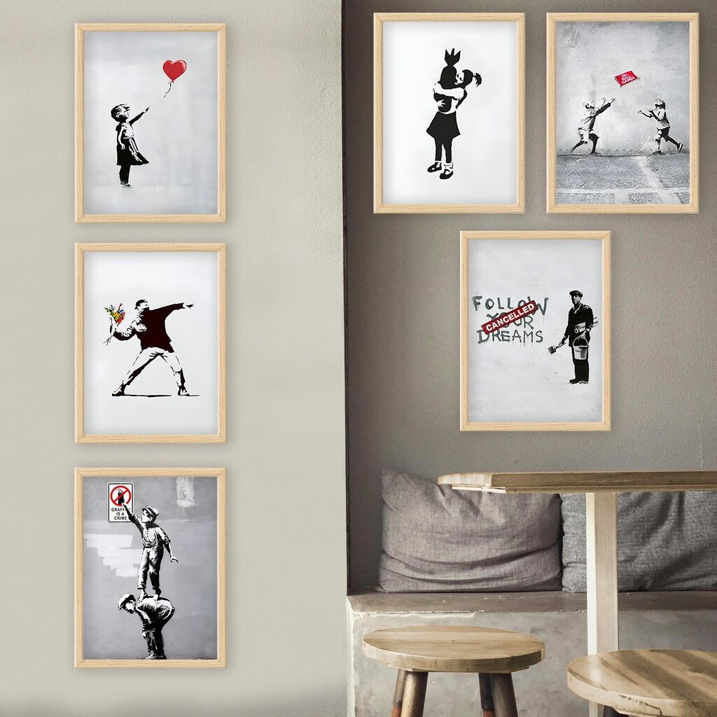 Слика во рамка Wallity 6NC9618_3545, 35x45 см, 6 дела