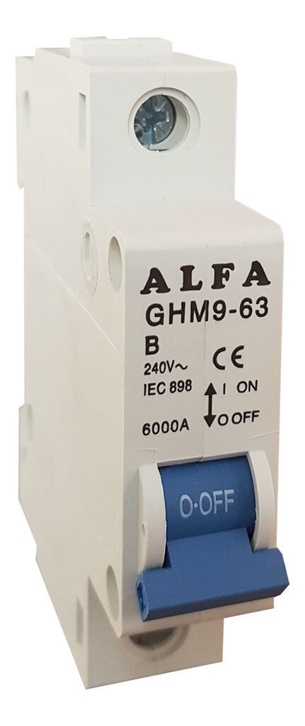 Alfa Electric Автоматски осигурач еднополен B20 GHМ9-63 1P