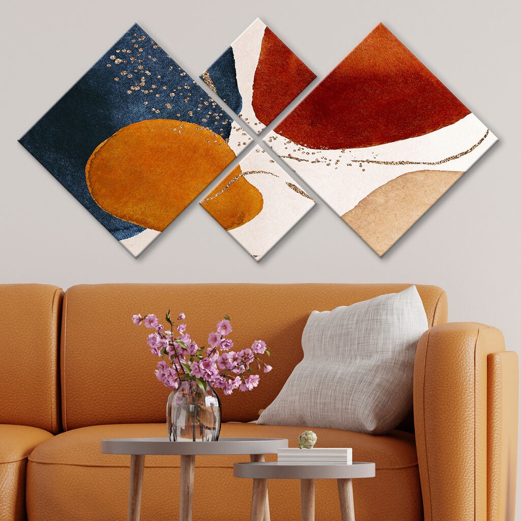 Слика Wallity 4MDF1731912856, 60x115 см, 4 дела