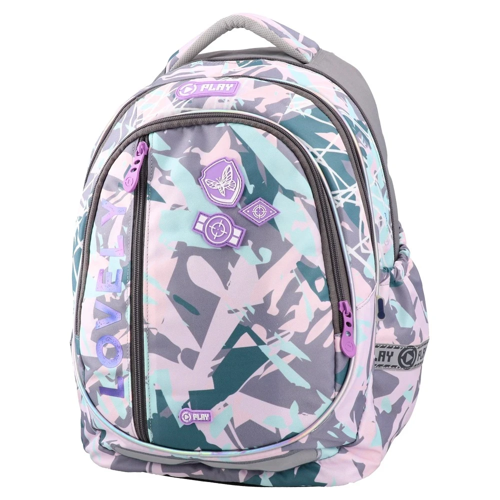 PLAY Ранец за девојчиња Lovely Maxx, анатомски, 41 x 31 x 21 см, шарен