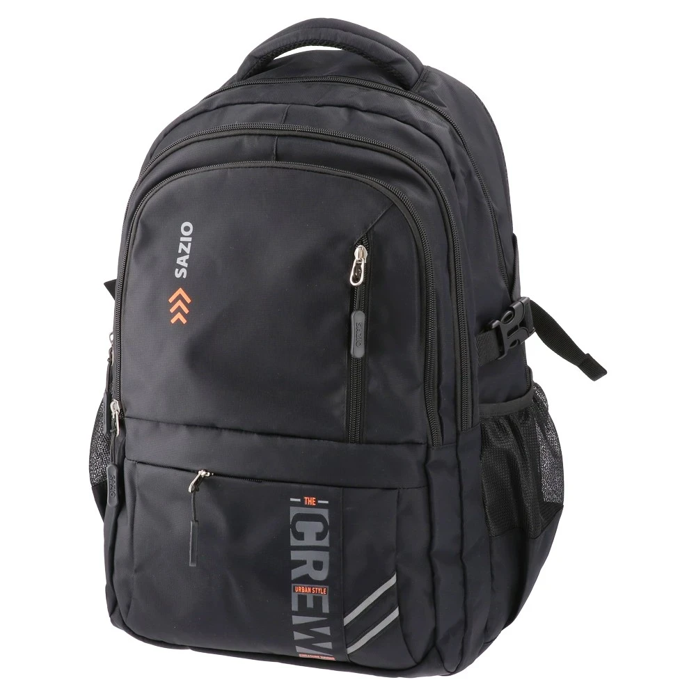 Училишен ранец Sazio Neo за момчиња Arona Pop cool, 43x30x18 см, црн
