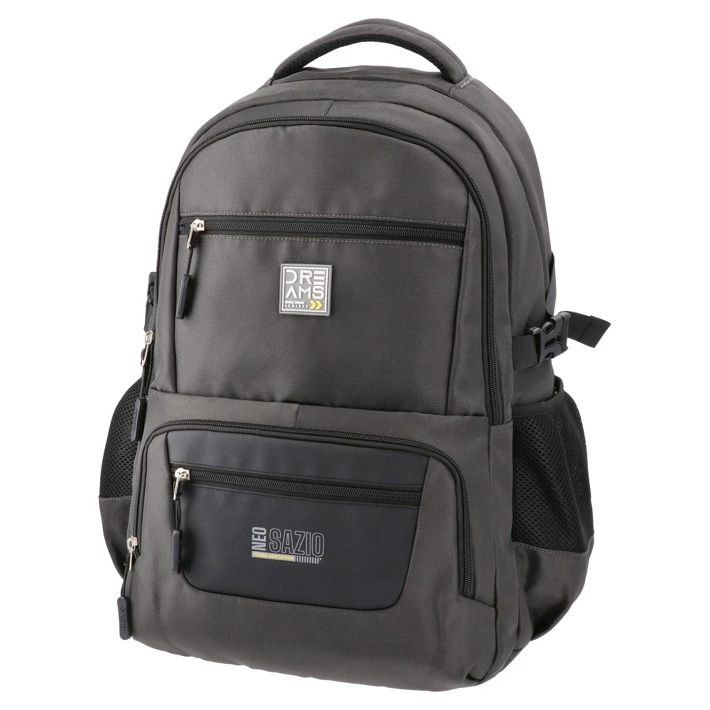 Училишен ранец Sazio Neo за момчиња Isora Pop cool, 43x30x18 см, темно сив