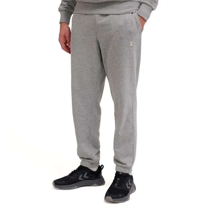 Hummel Машки Долен дел тренерки Hmlpulse Co Regular Sweat Pants, сиви