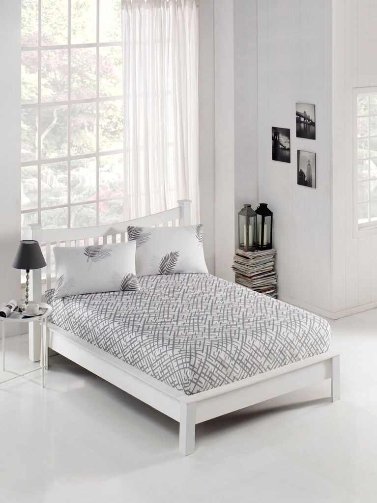 Комплет постелнина L'essentiel Maison Palma, 100x220 cm, сива боја