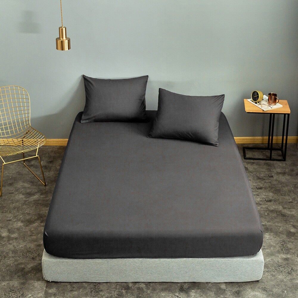 Комплет постелнина L'essentiel Maison Basic, 100x220 см, темно сива