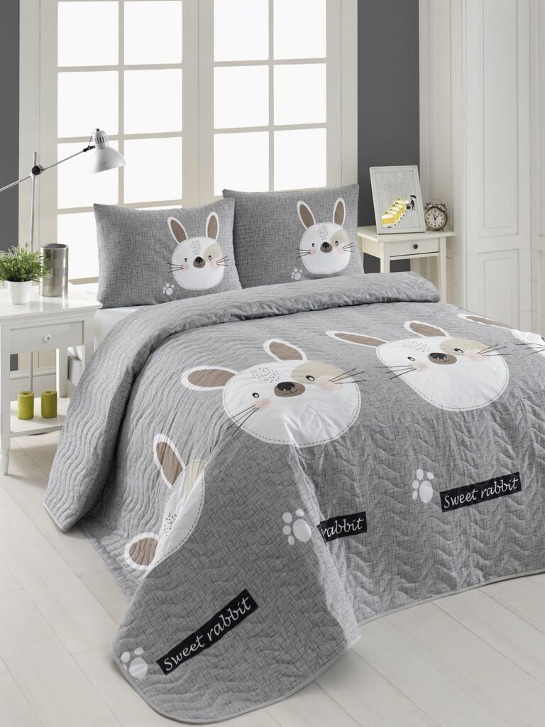 Комплет постелнина L'essentiel Maison Tavsancik, 200x220 cm, сива боја
