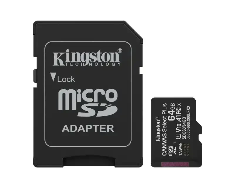 KINGSTON Мемориска картица Micro SD 64GB + SD адаптер SDCS3/64GB класа 10