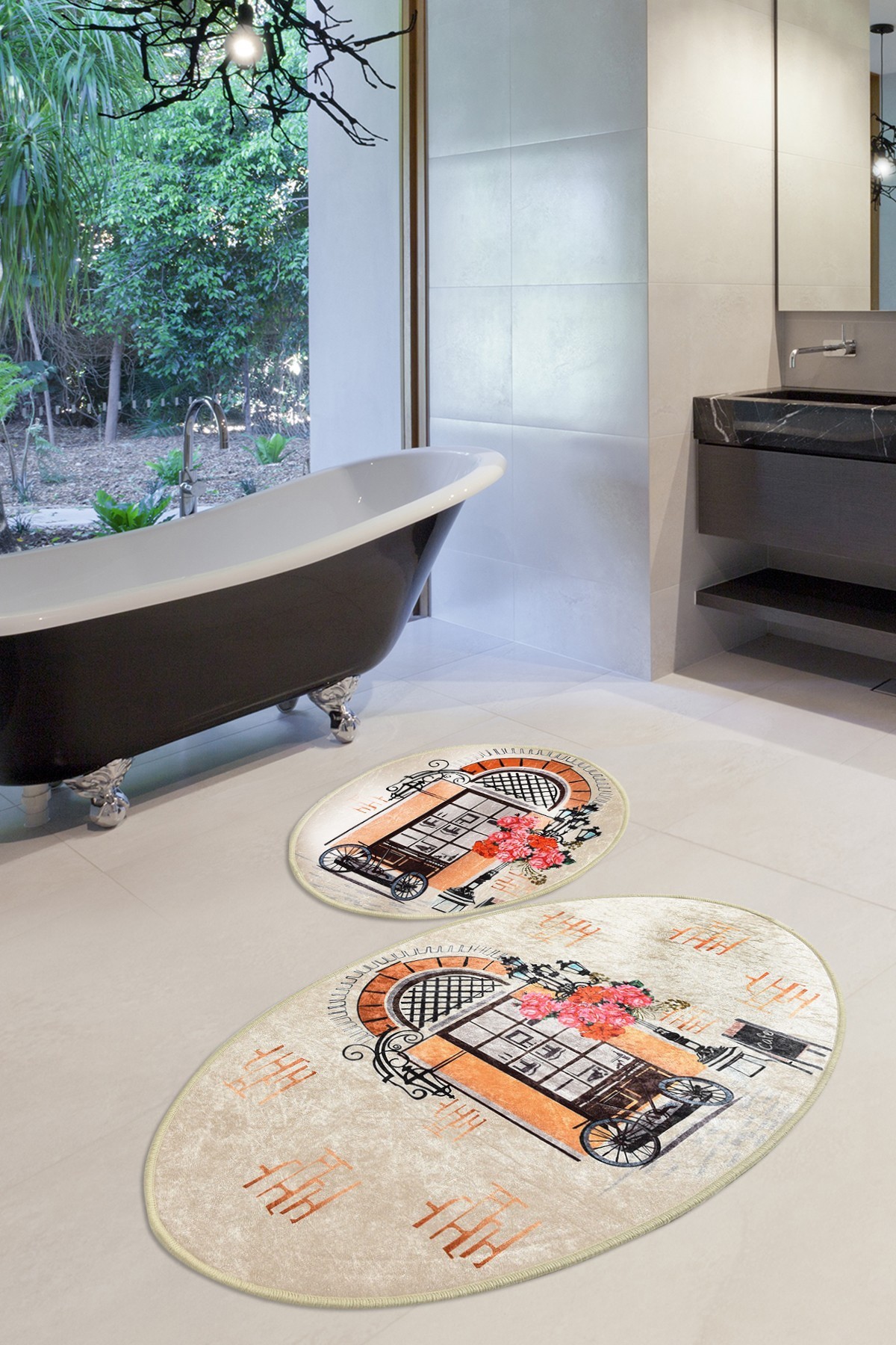 L'essentiel Maison Сет од 2 килими за бања Шарени