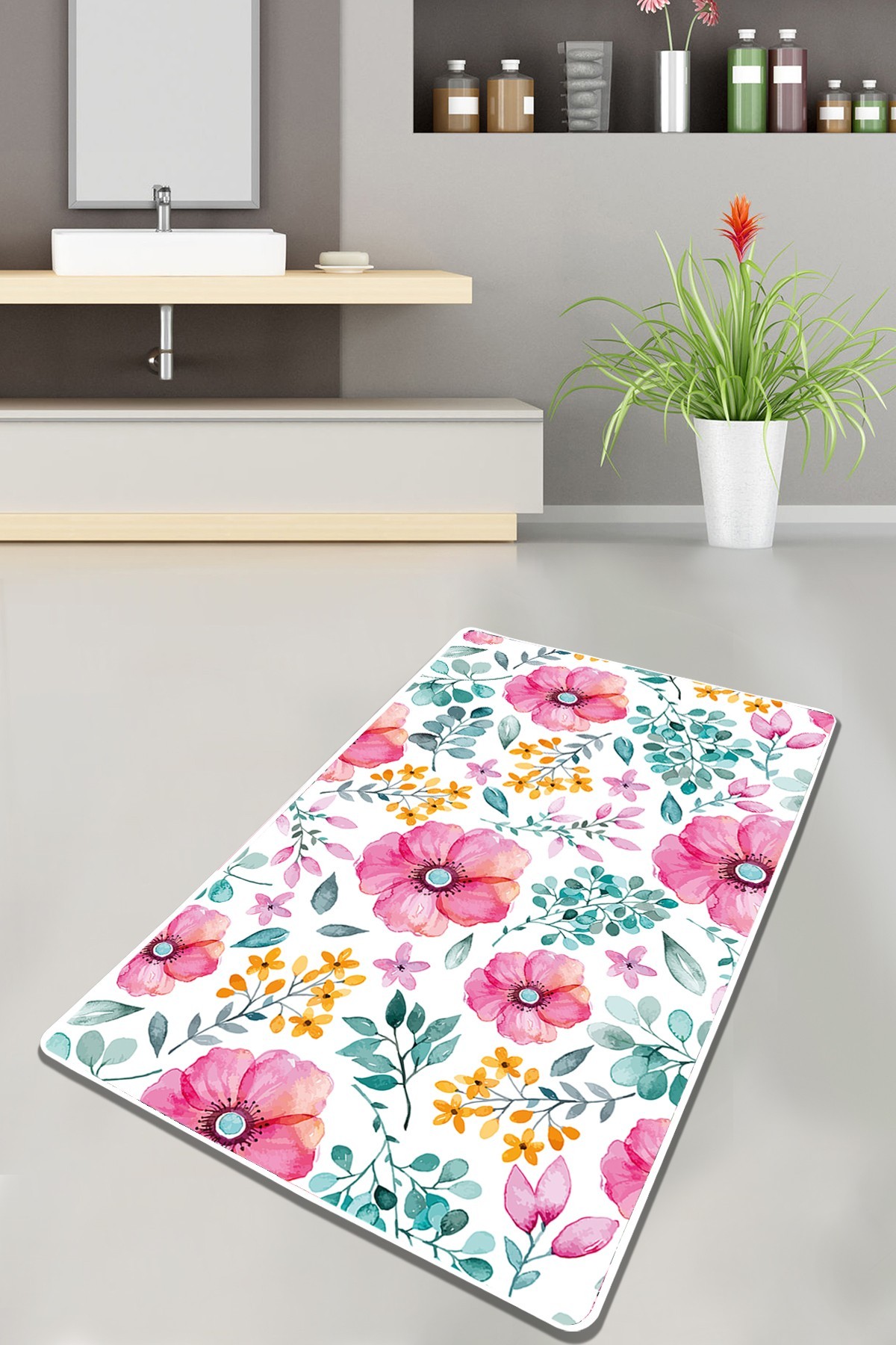 L'essentiel Maison тепих за бања 80x100cm Шарена