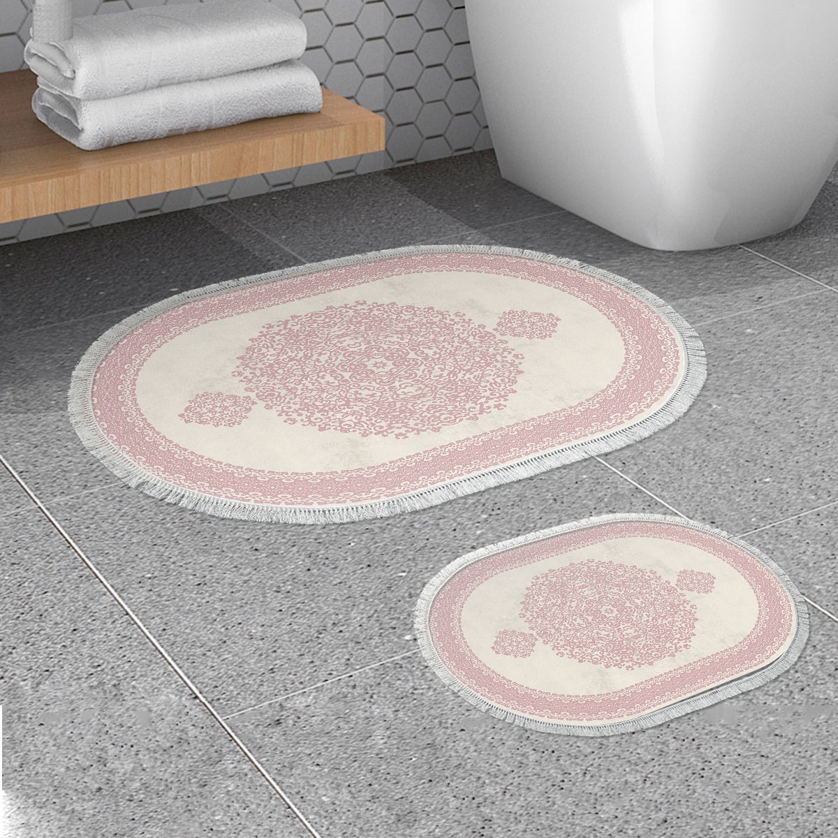 L'essentiel Maison Сет од 2 килими за бања Беж