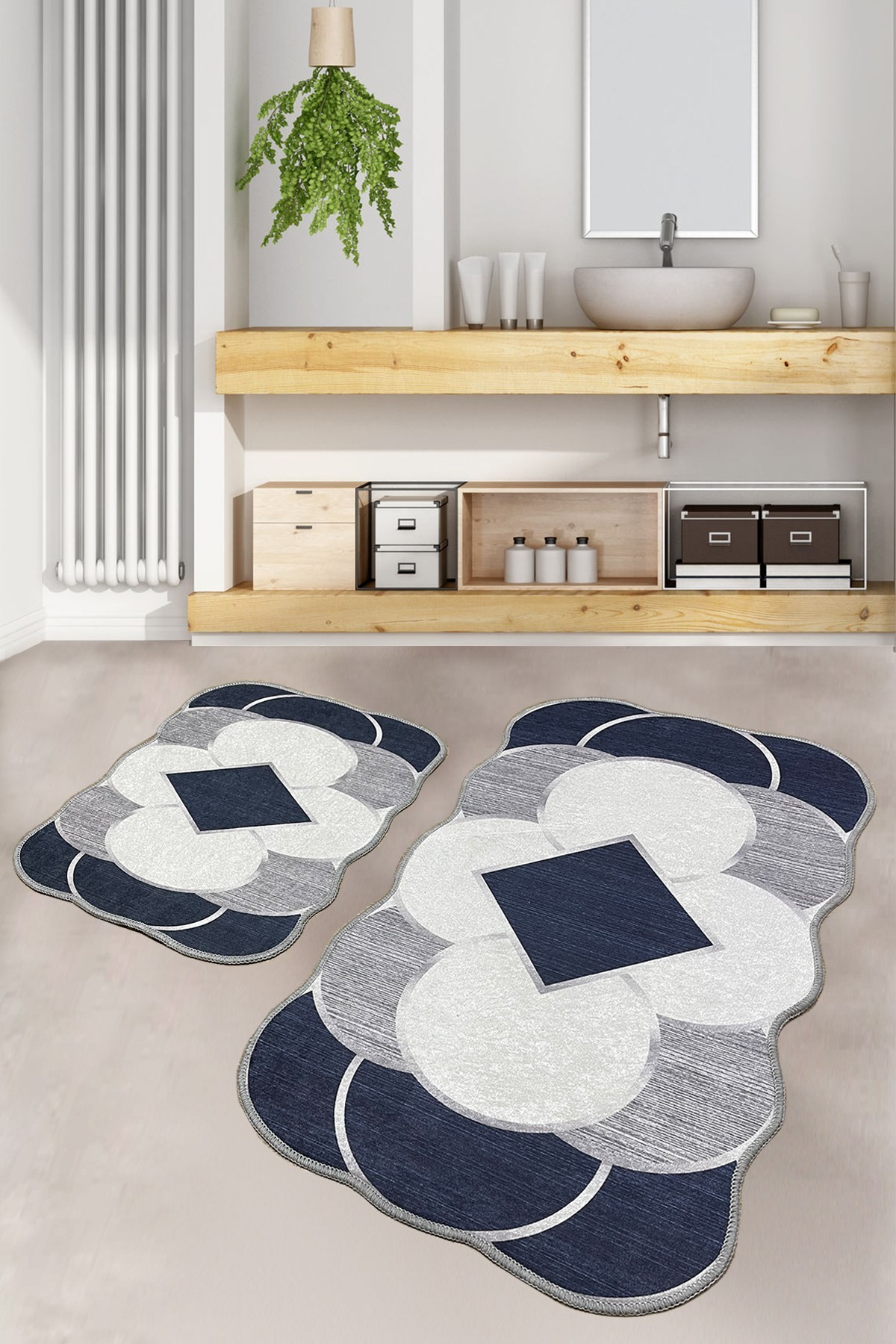 L'essentiel Maison Сет од 2 килими за бања Шарени