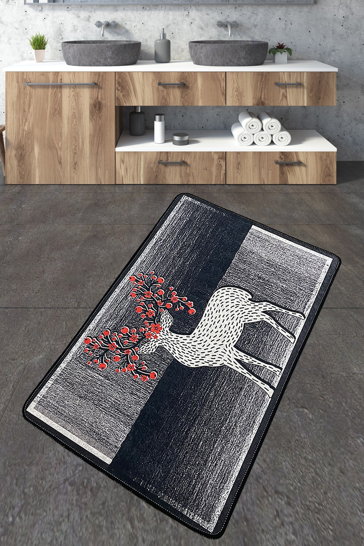 Простирка за бања L'essentiel Maison 70x120cm Шарена