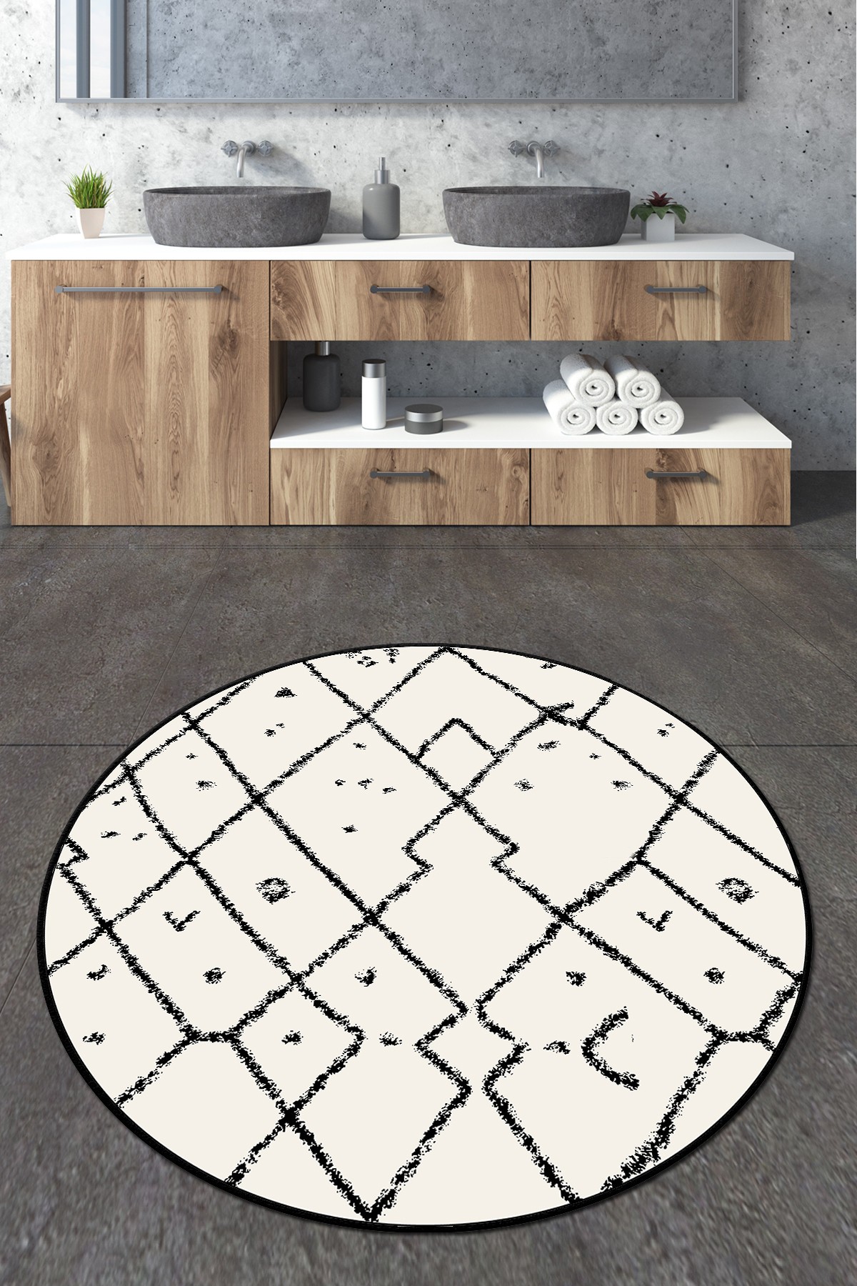 Простирка за бања L'essentiel Maison 160cm Шарена