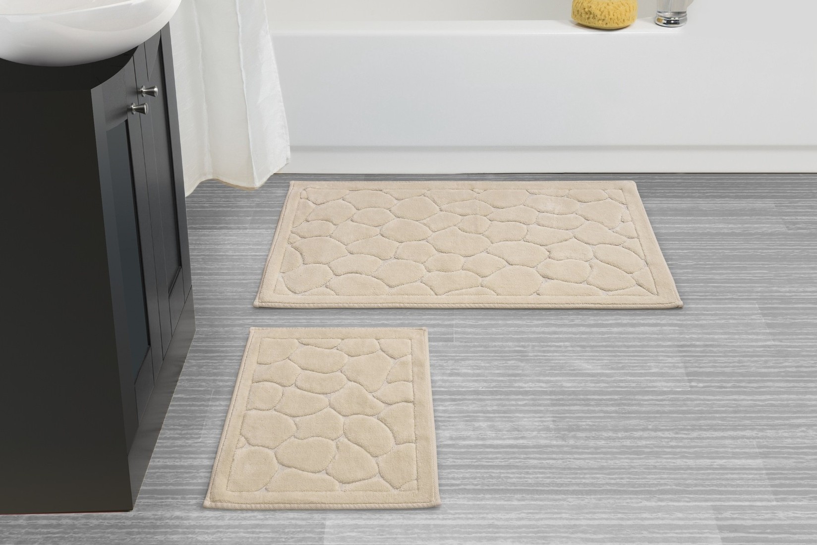 Комплет од 2 теписи за бања L'essentiel Maison, светло кафеава боја