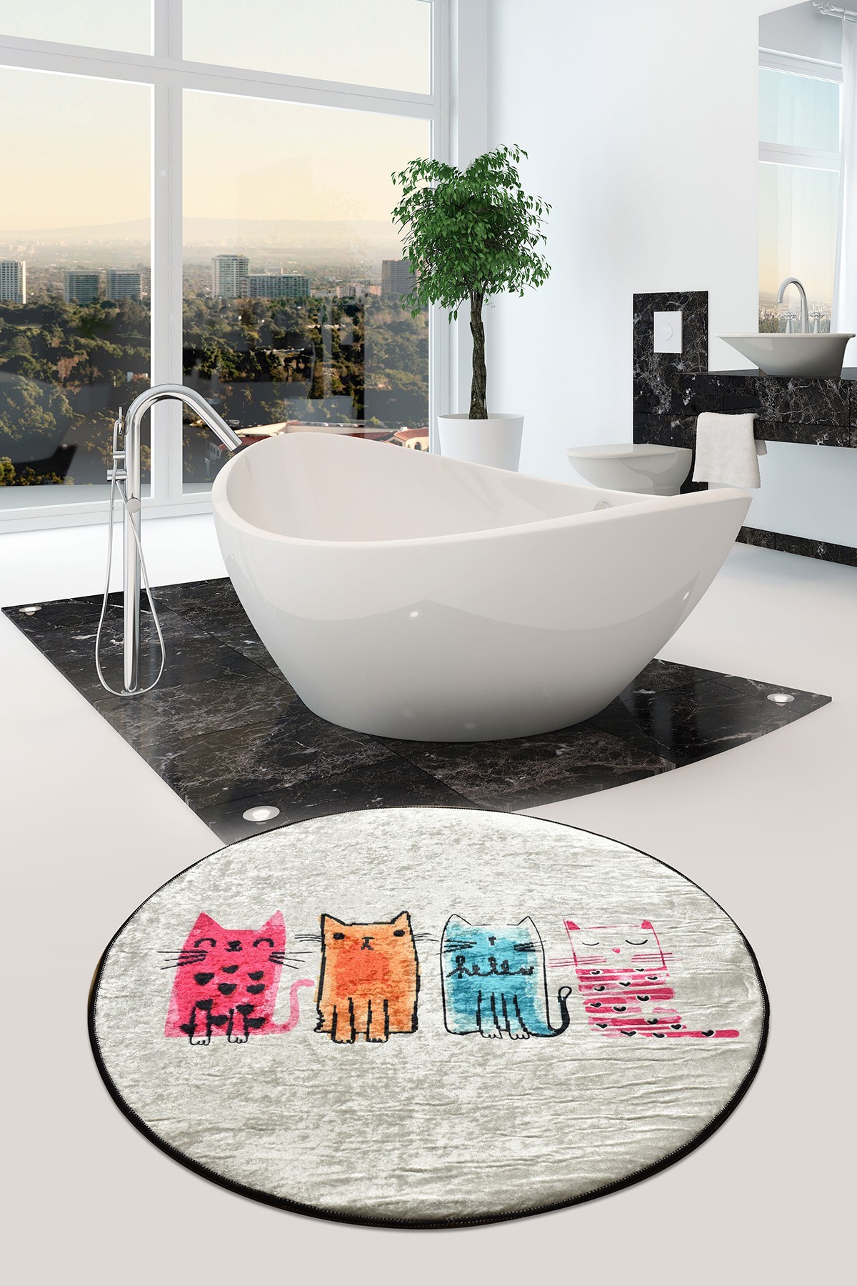 Простирка за бања L'essentiel Maison 100cm Шарена