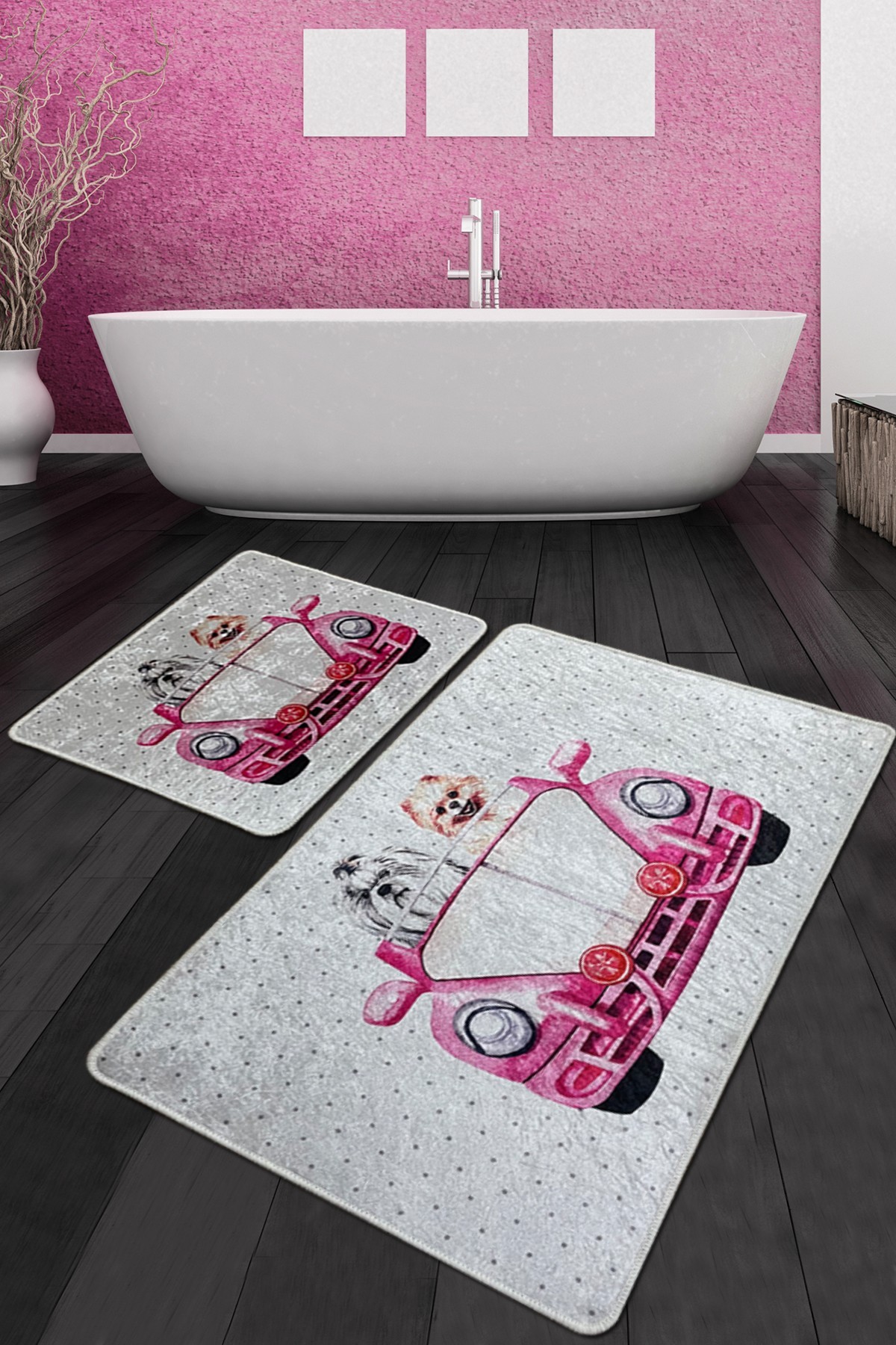 L'essentiel Maison Сет од 2 килими за бања Шарени