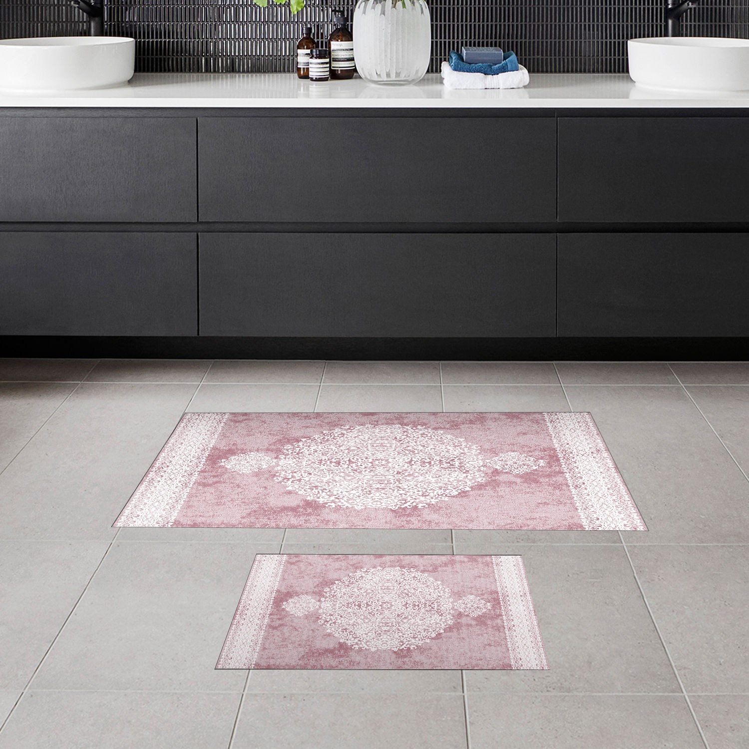 L'essentiel Maison Сет од 2 килими за бања Беж