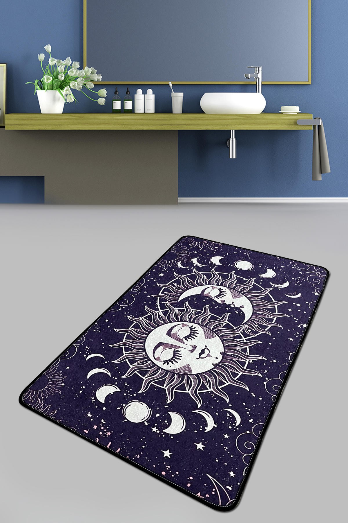 L'essentiel Maison тепих за бања 80x100cm Шарена