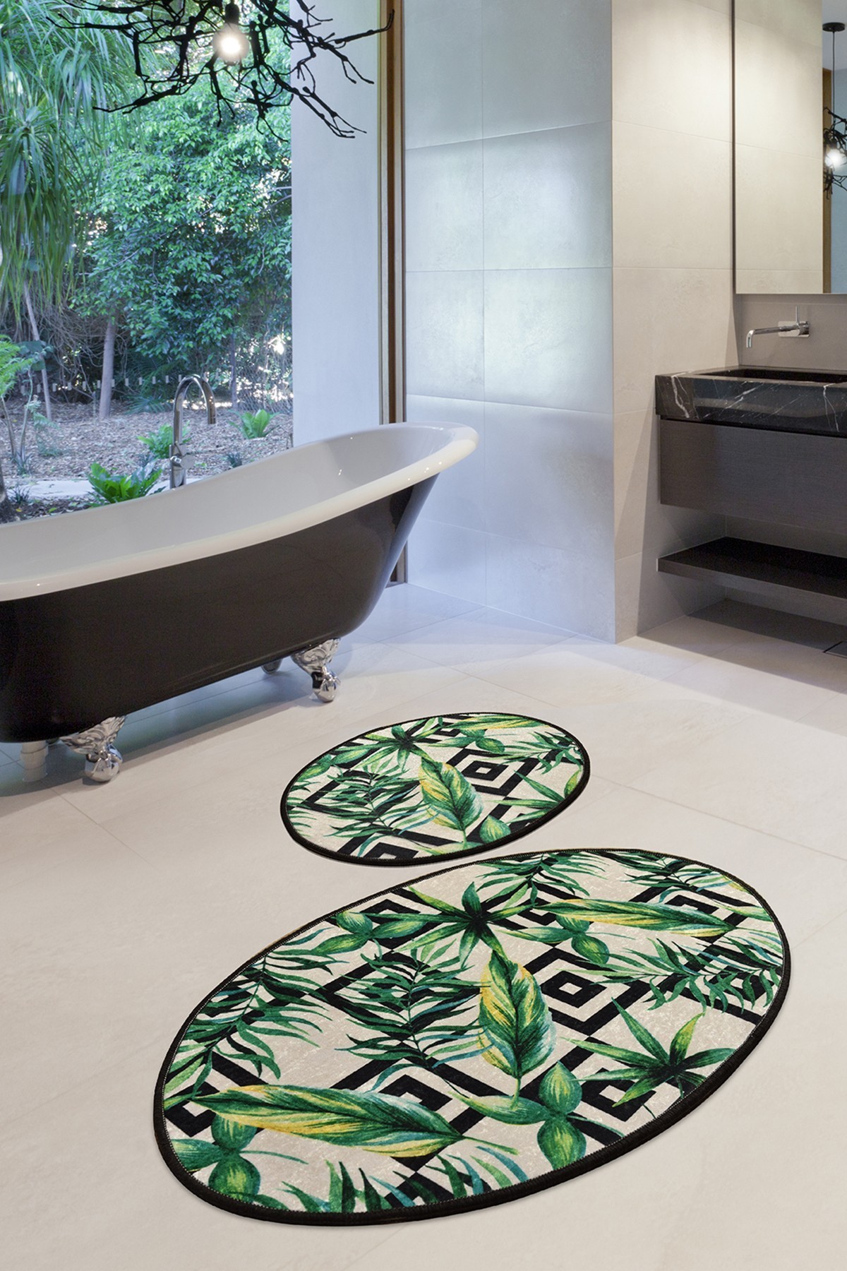 L'essentiel Maison Сет од 2 килими за бања Шарени