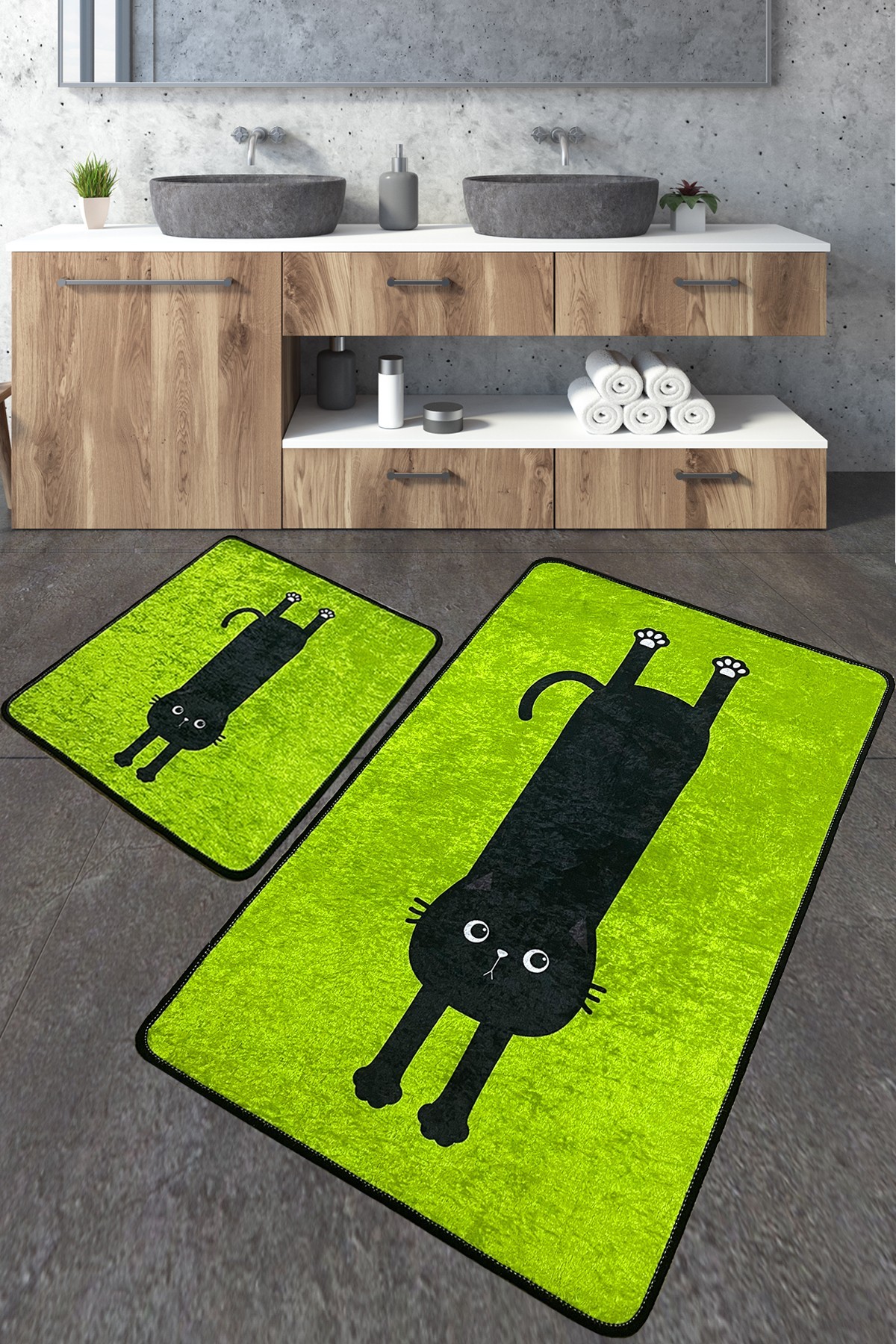 L'essentiel Maison Сет од 2 килими за бања Шарени