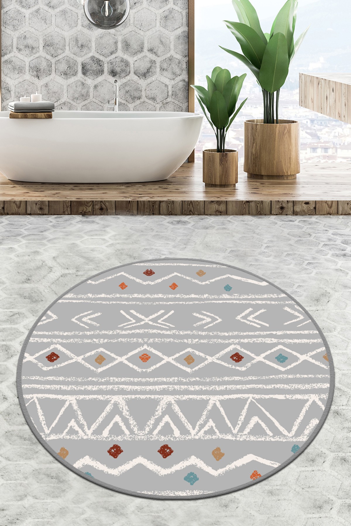 Простирка за бања L'essentiel Maison 120cm Шарена