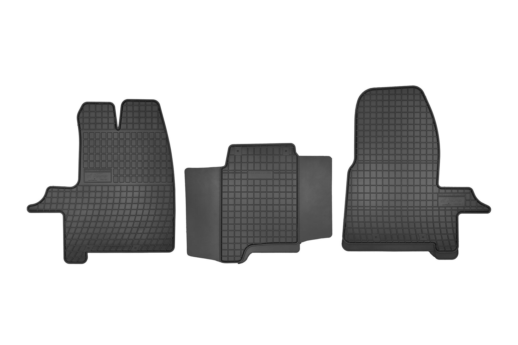 FROGUM Гумени патосници за Ford Custom по 2012 година 3 дела црни