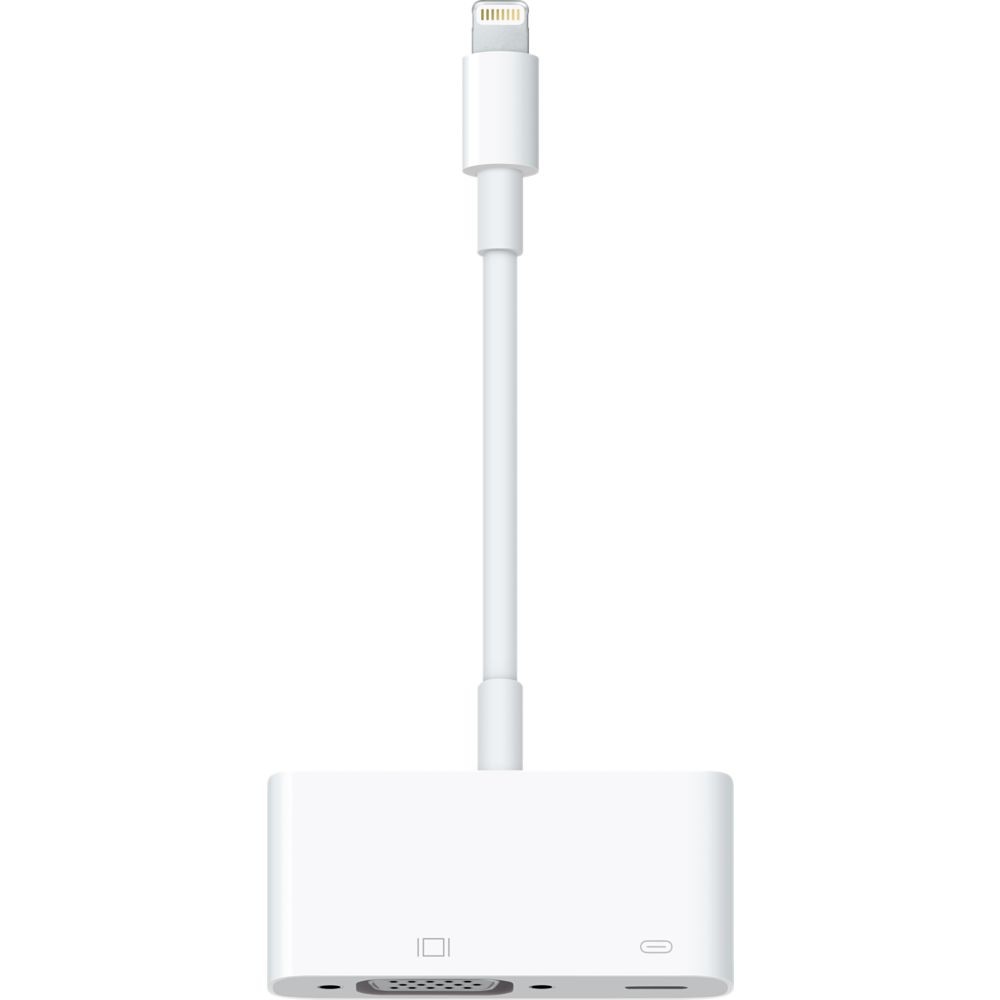 APPLE адаптер Lightning до VGA, бел