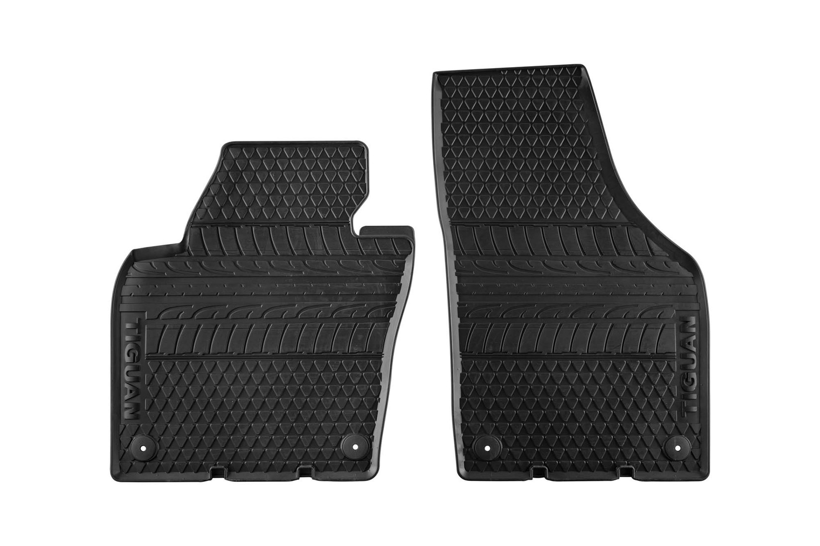 VW AG Предни Гумени патосници за VW Tiguan 2007-2017 2 дела црни
