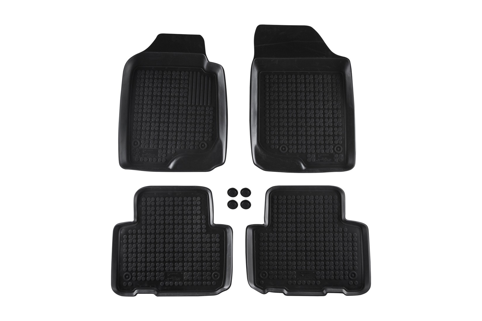 REZAW-PLAST Гумени патосници за Kia Carens 2006-2013 4 дела црни