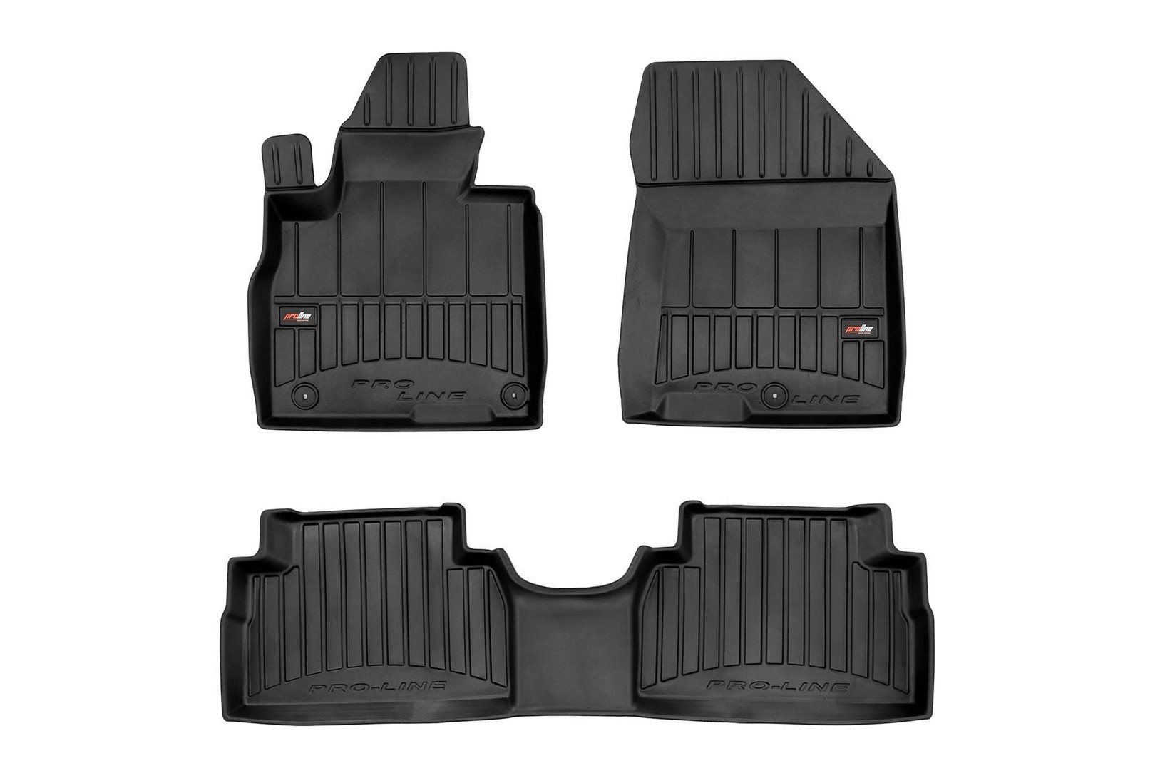 FROGUM 3D Гумени патосници за Hyundai Santa Fe по 2019 година 3 дела црни