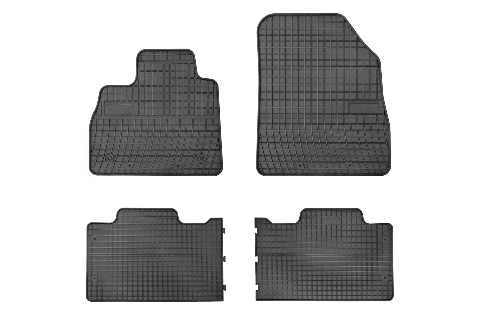 FROGUM Гумени патосници за Renault Espace по 2015 година 4 дела црни