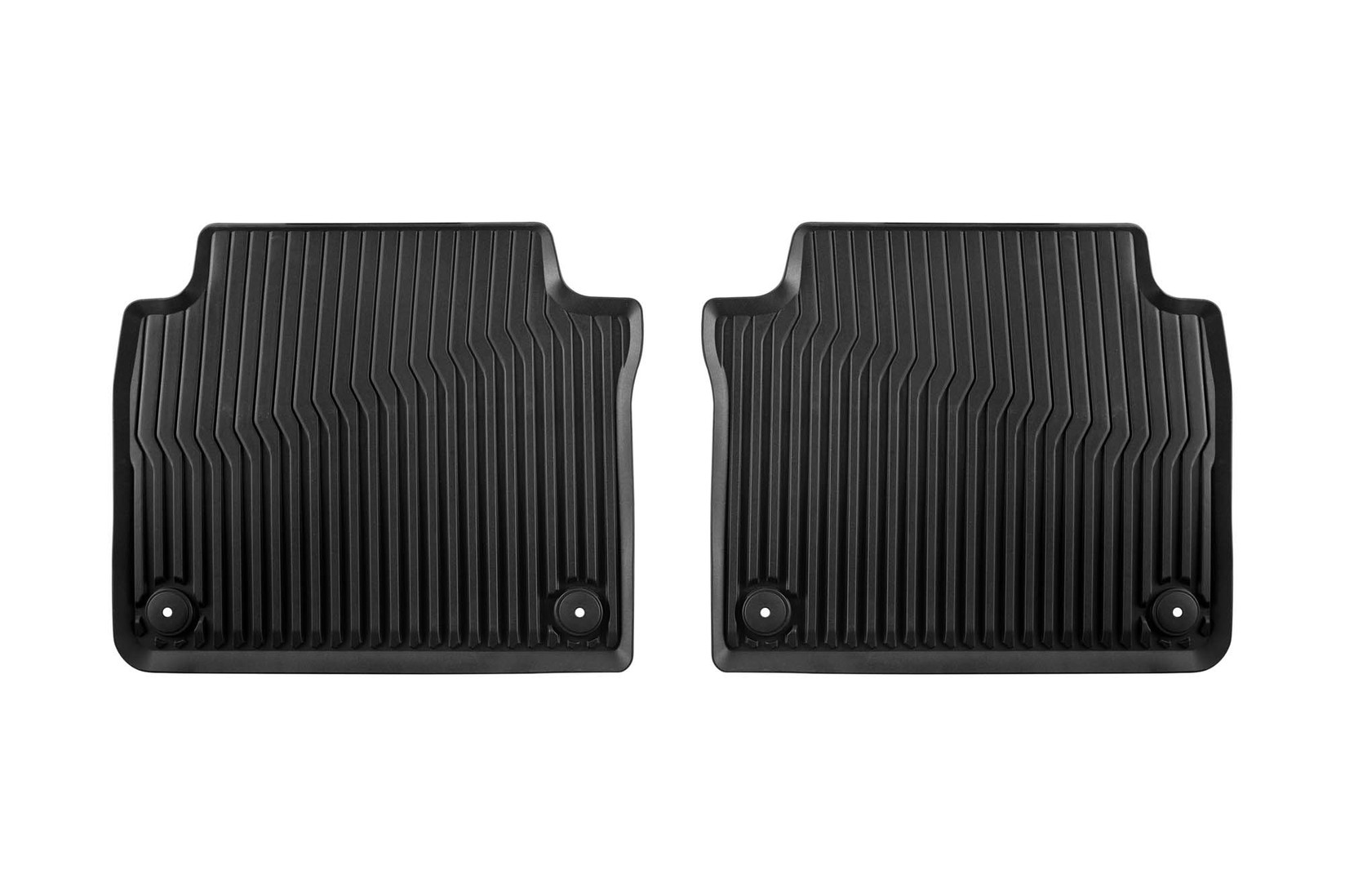 VW AG Задни Гумени патосници за Audi A8 по 2017 година кратка верзија 2 дела црни