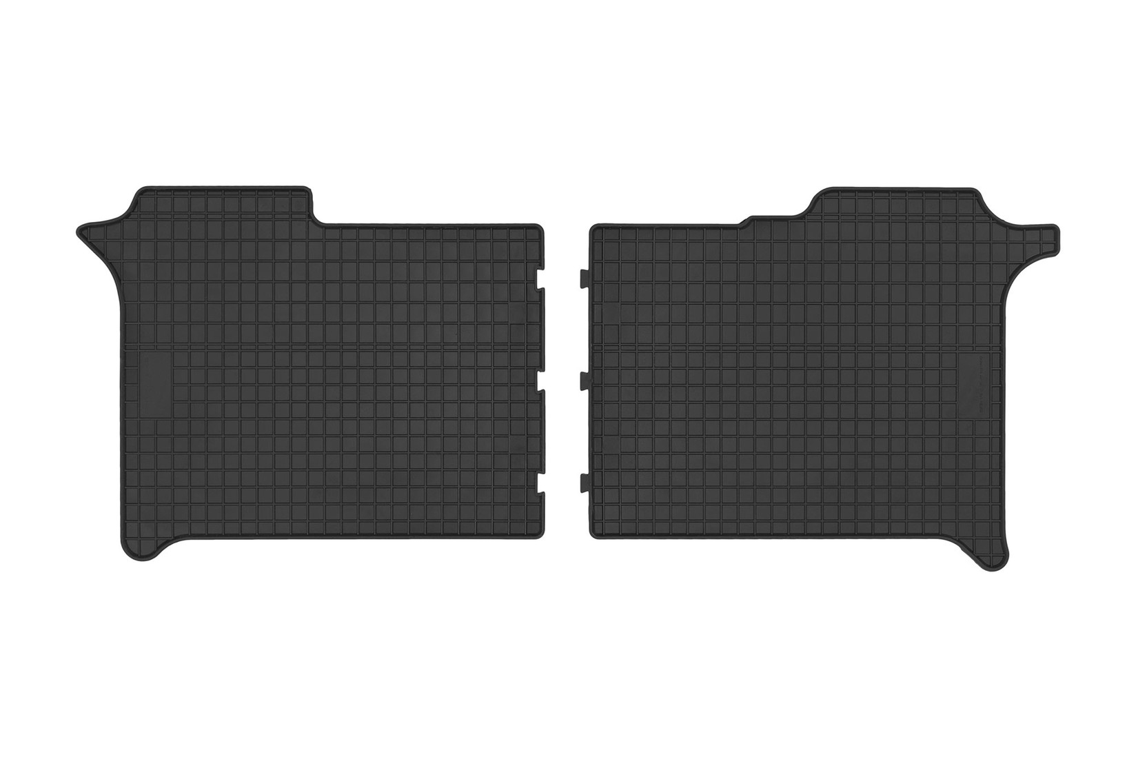 FROGUM Гумени патосници за MAN TGE VW Crafter по 2017 година за 2-ри ред 2 дела црни