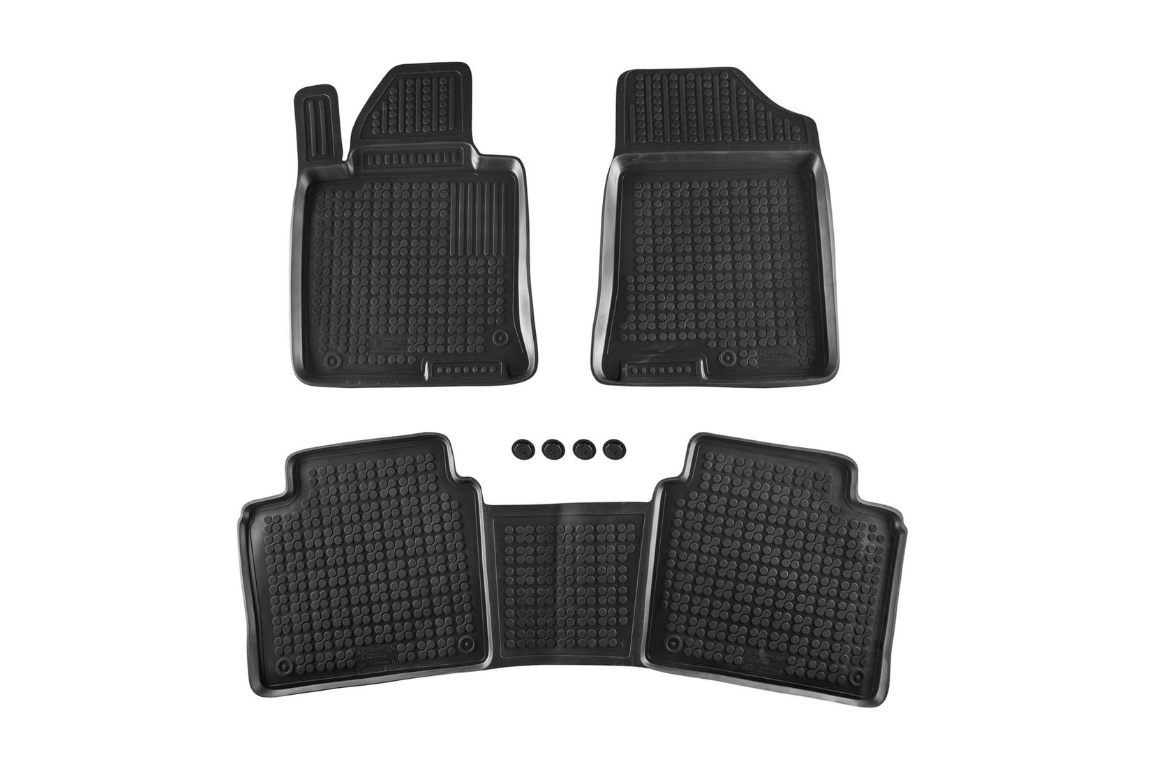 REZAW-PLAST Гумени патосници за Kia Optima по 2015 година 3 дела црни