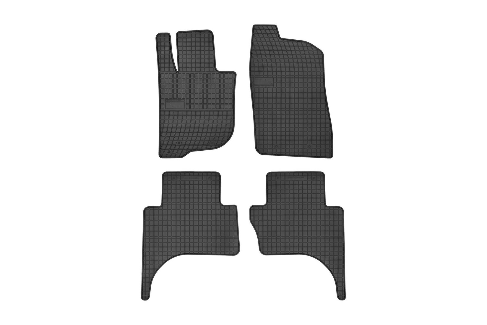 FROGUM Гумени патосници за Fiat Fullback Mitsubishi L200 2016-2019 двојна кабина 4 дела црни