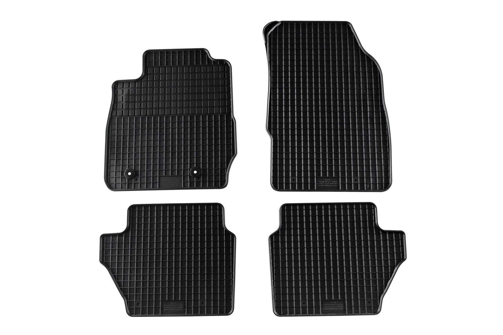 PETEX Гумени патосници за Ford Ecosport по 2014 година 4 дела црни B012