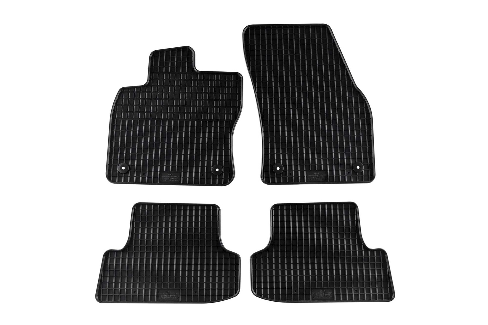 PETEX Гумени патосници за Audi Q2 по 2016 година 4 дела црни B01E4