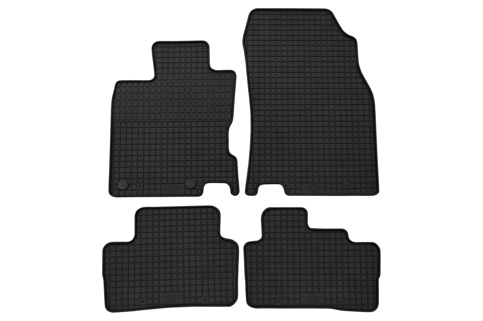 PETEX Гумени патосници за Renault Kadjar по 2015 година 4 дела црни B142