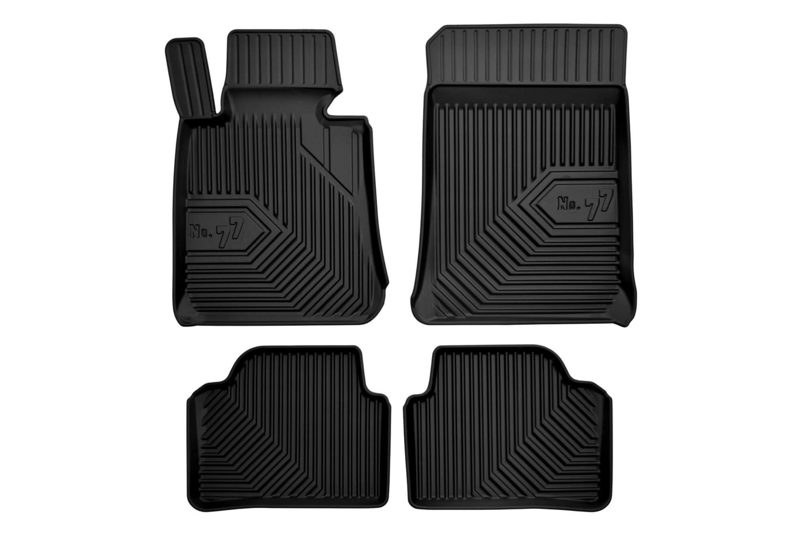 FROGUM 2.5D Гумени патосници модел 77 за BMW серија 3 E90 седан E91 караван 2004-2011 4 дела црни