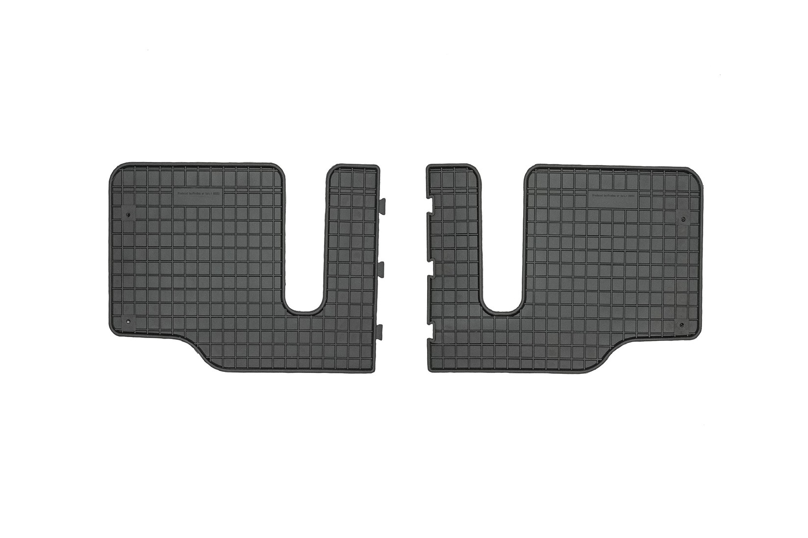 FROGUM Гумени патосници за Mazda 5 2005-2010 Premacy 2005-2010 за 3-ти ред седишта 2 дела црни