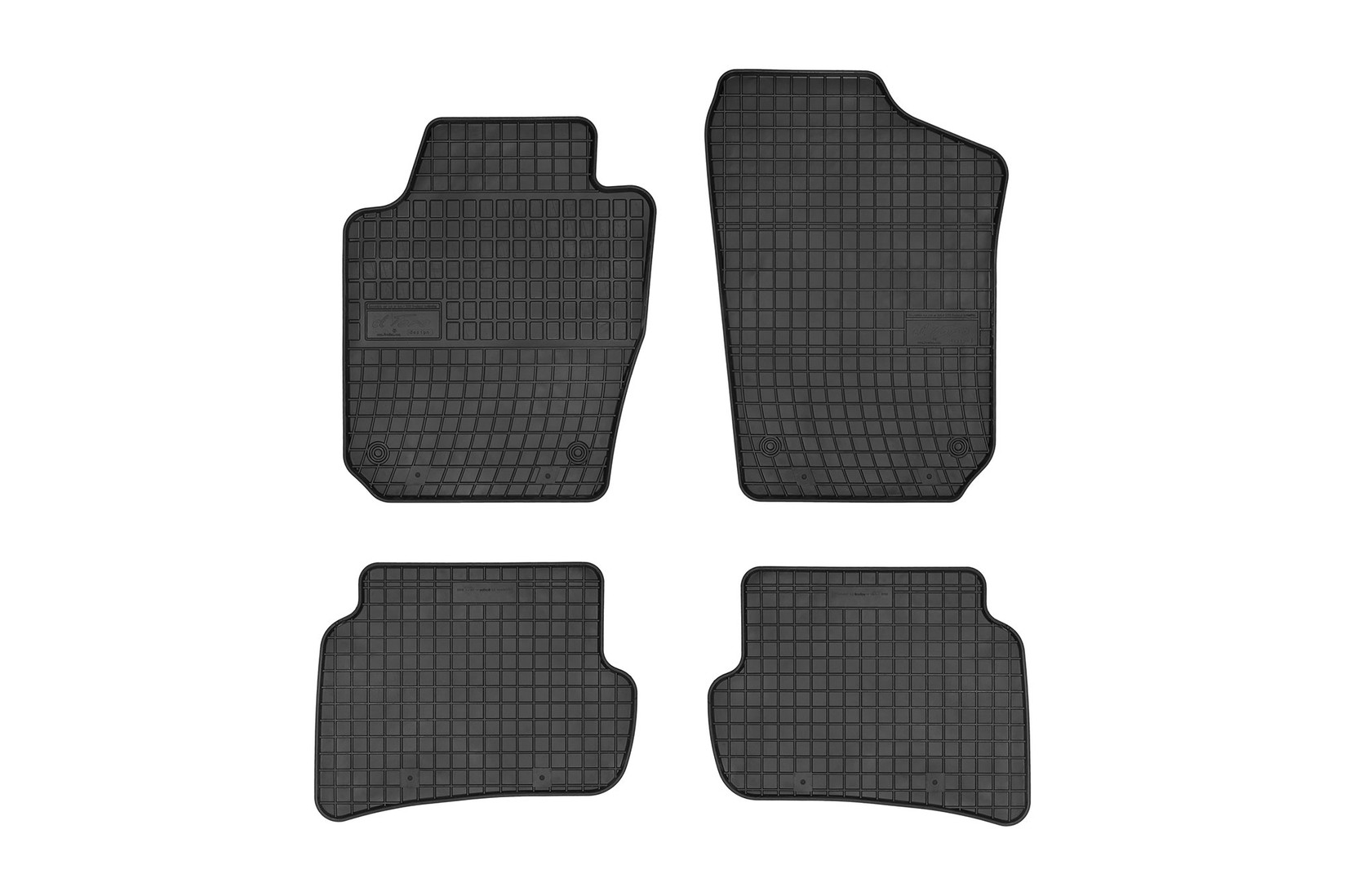 FROGUM Гумени патосници за Seat Ibiza 2008-2017 Skoda Fabia по 2014 година 4 дела црни