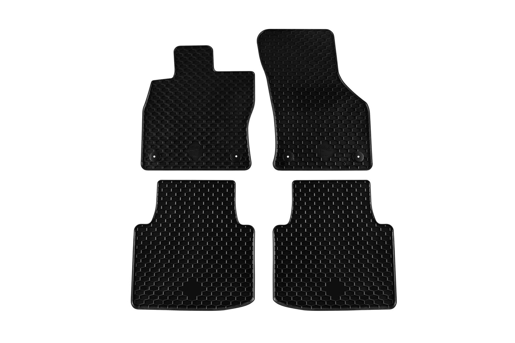 GUMARNY ZUBRI Гумени патосници за Skoda Superb 2015-2019 Superb по 2020 година 4 дела црни