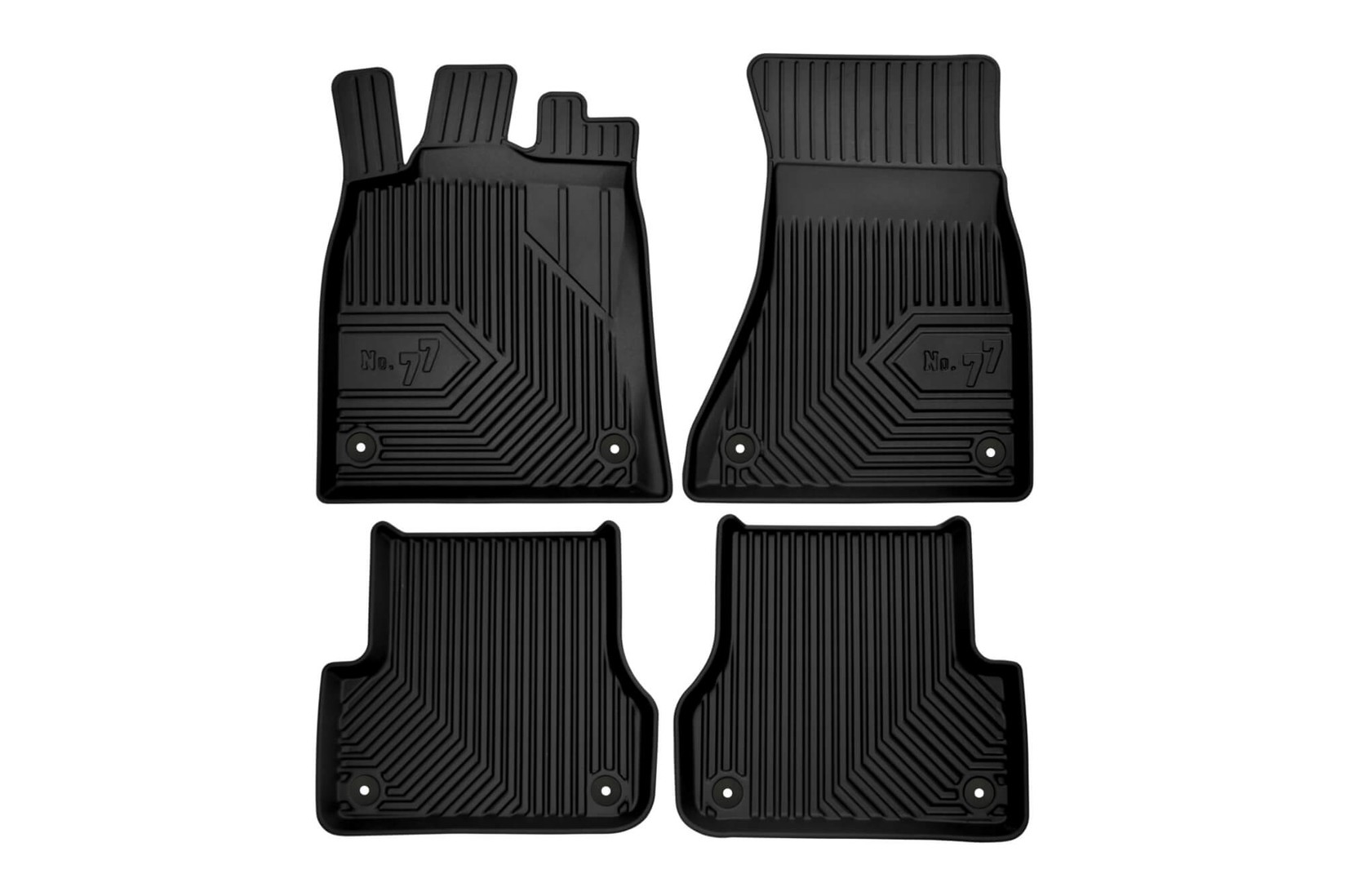 FROGUM 2.5D Гумени патосници модел 77 за Audi A6 C7 2011-2018 4 дела црни