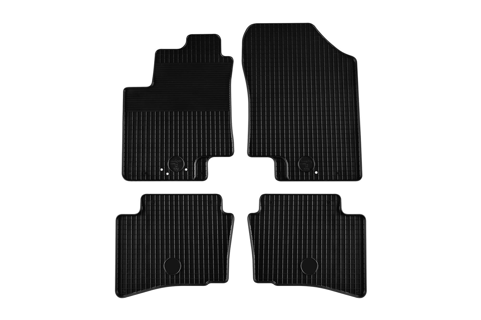 GUMARNY ZUBRI Гумени патосници за Hyundai I20 2009-2014 4 дела црни