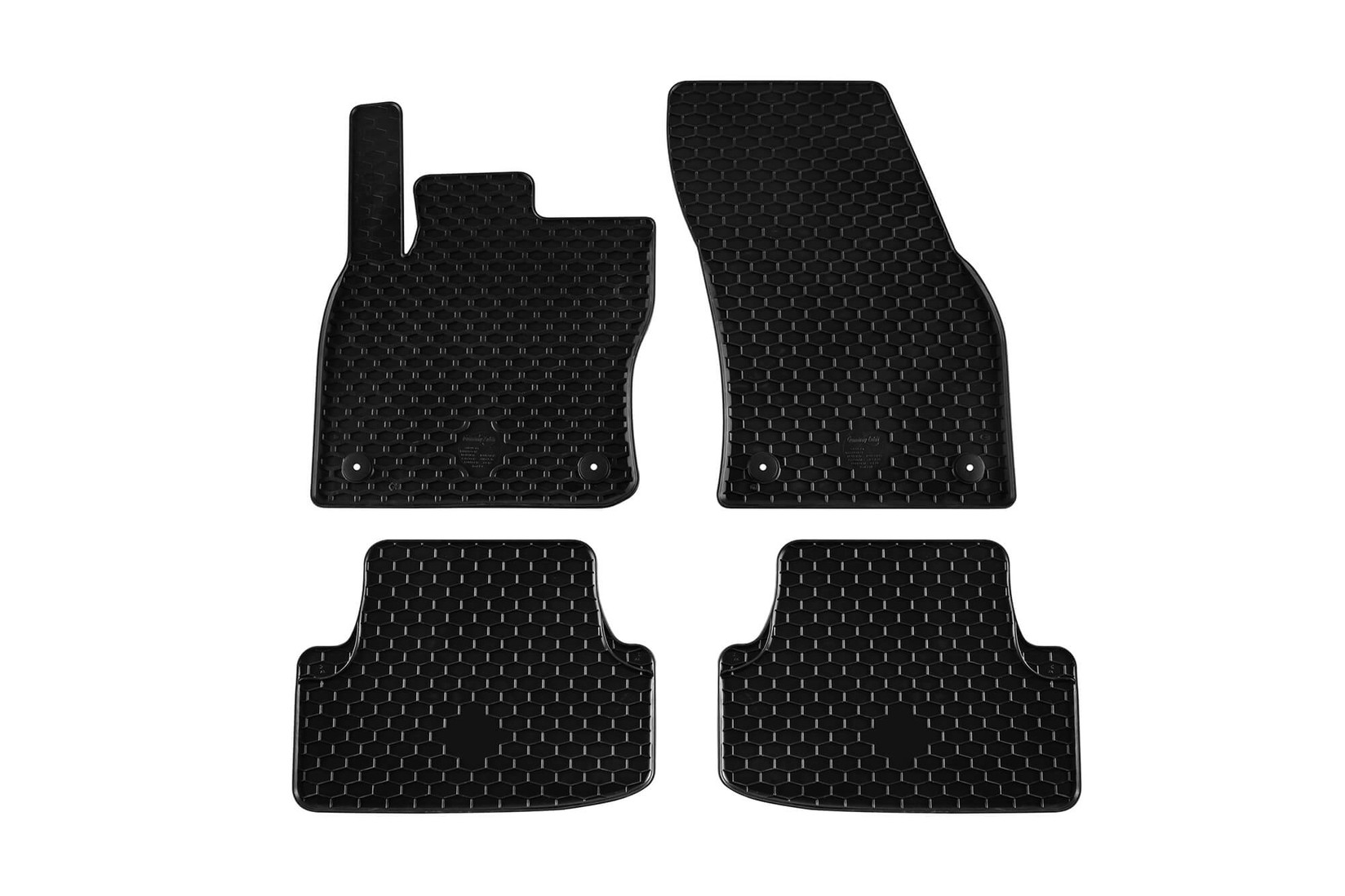 GUMARNY ZUBRI Гумени патосници за Skoda Karoq Seat Ateca по 2016 година 4 дела црни