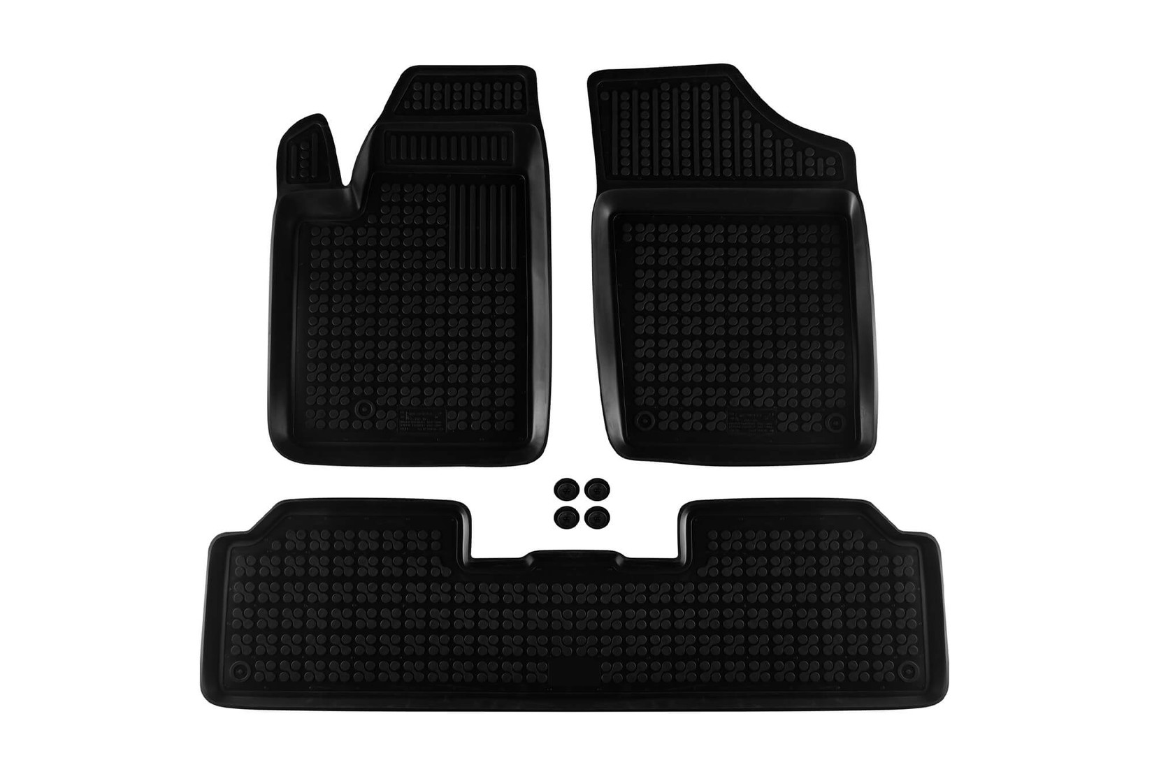 REZAW-PLAST Гумени патосници за Citroen Berlingo Peugeot Partner 1996-2010 3 дела црни