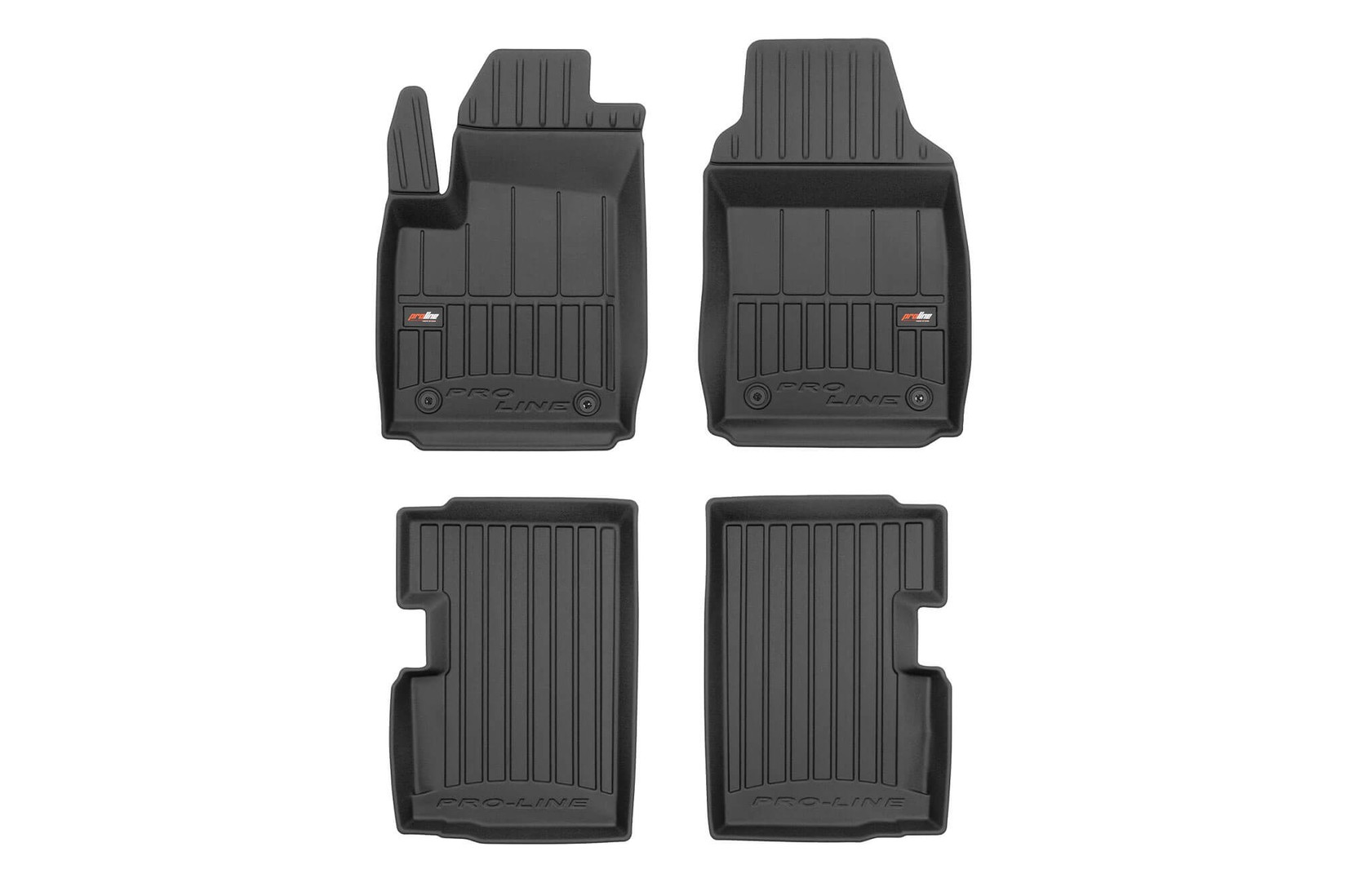 FROGUM 3D Гумени патосници за Fiat 500 по 2007 година 4 дела црни