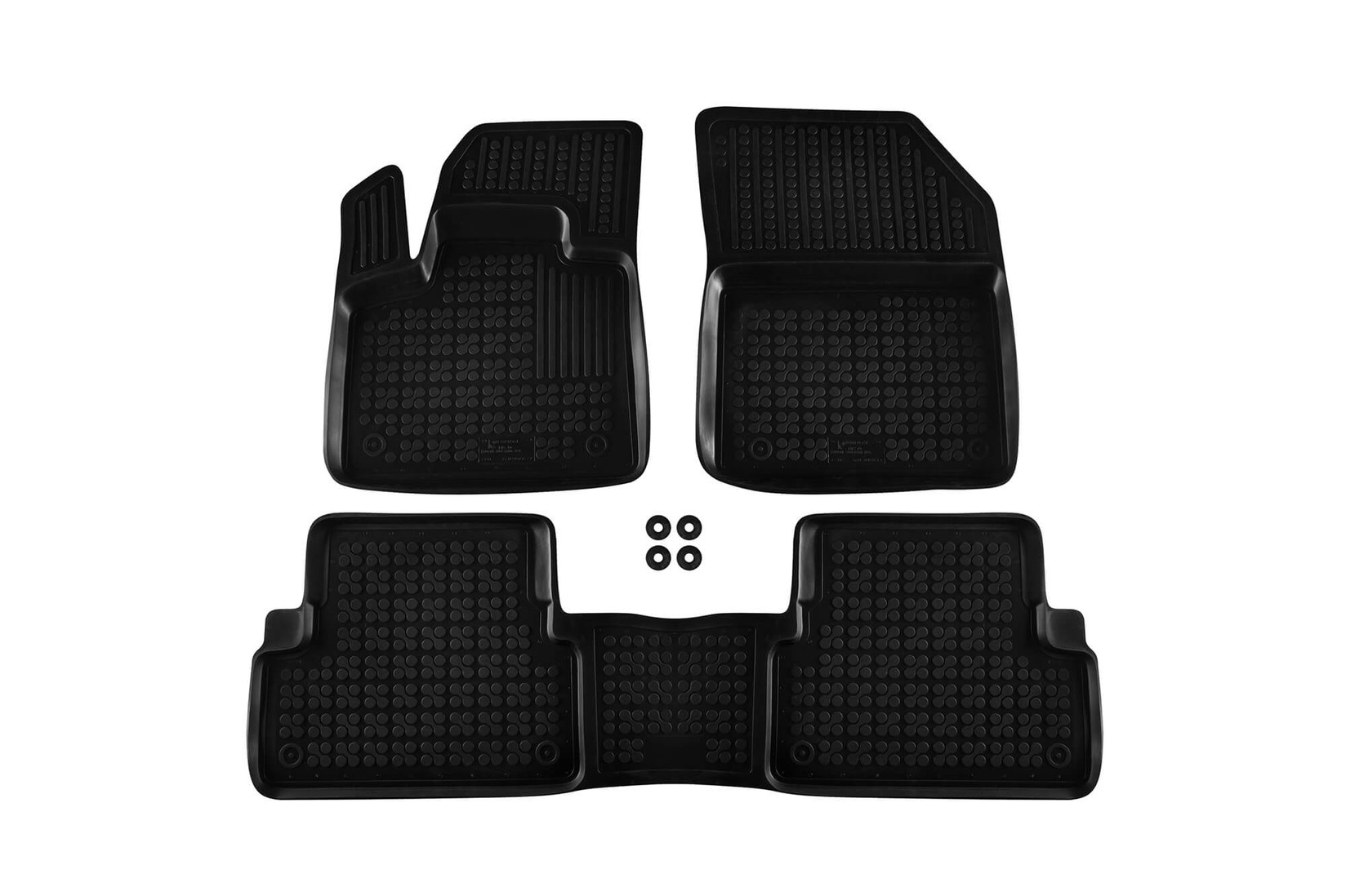 REZAW-PLAST Гумени патосници за Peugeot 3008 по 2016 година 3 дела црни